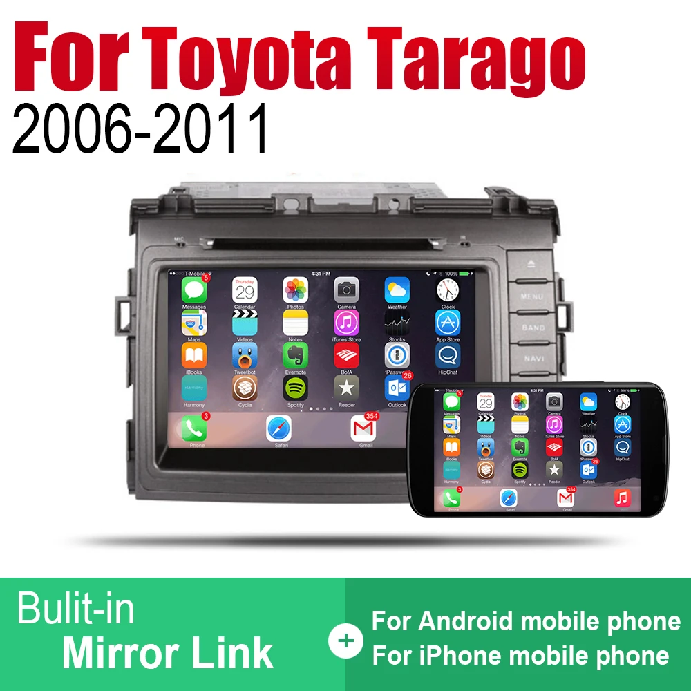 Автомагнитола ZaiXi 2 Din для Toyota Tarago 2006 ~ 2011 GPS навигация BT Wi Fi карта мультимедийная