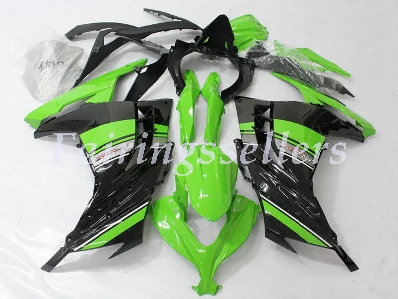 

New ABS Plastic Injection Molding Motorcycle Fairings kit Fit for Kawasaki Ninja 300 EX300 ninja300r 13-18 Green and Black