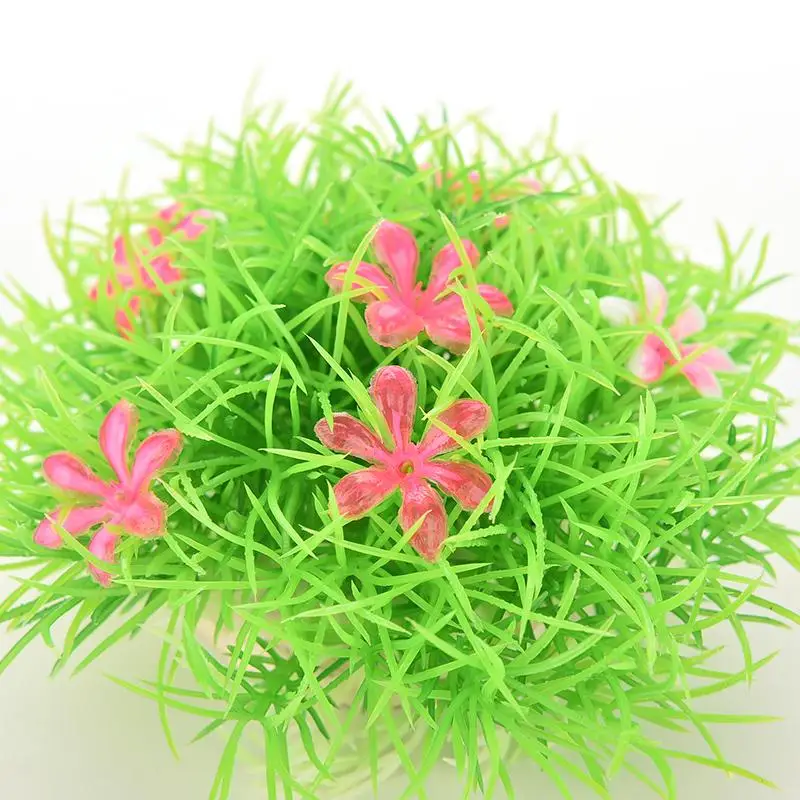 NEW Green Water Plant Grass Plastic Artificial Flower Weeds Carpet for Fish Tank Aquarium Decor Ornaments Wholesale