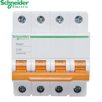 

Schneider electric Mini Circuit Breaker Easy 9 EA9AN 4p C type 6A 10A 16A 20A 25A 32A 40A 50A 63A AC EA9AN*C**