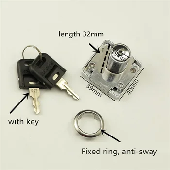 

2 keys Cam Lock Door Barrel Cabinet Mail Box Safe Security Locker Cupboard Lock With Key Office Desk Letter Box Cam lock