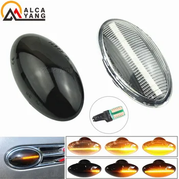 

2pcs Flowing Turn Signal Lamp Dynamic LED Side Marker Light Error Free Panel Lamp For BMW for MINI Cooper R50 R52 R53 02-08