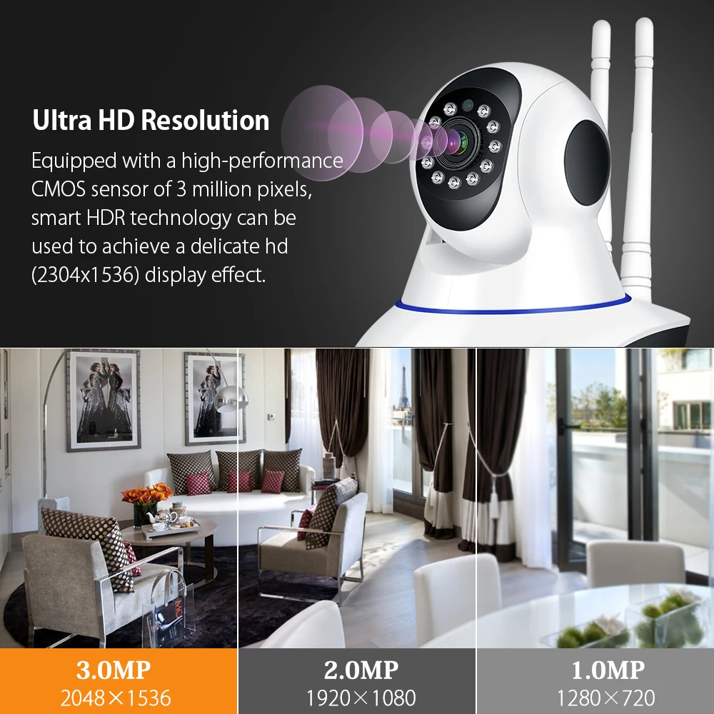 IP камера видеонаблюдения 1080P Wi Fi 2 МП ночное видение|Камеры видеонаблюдения| |