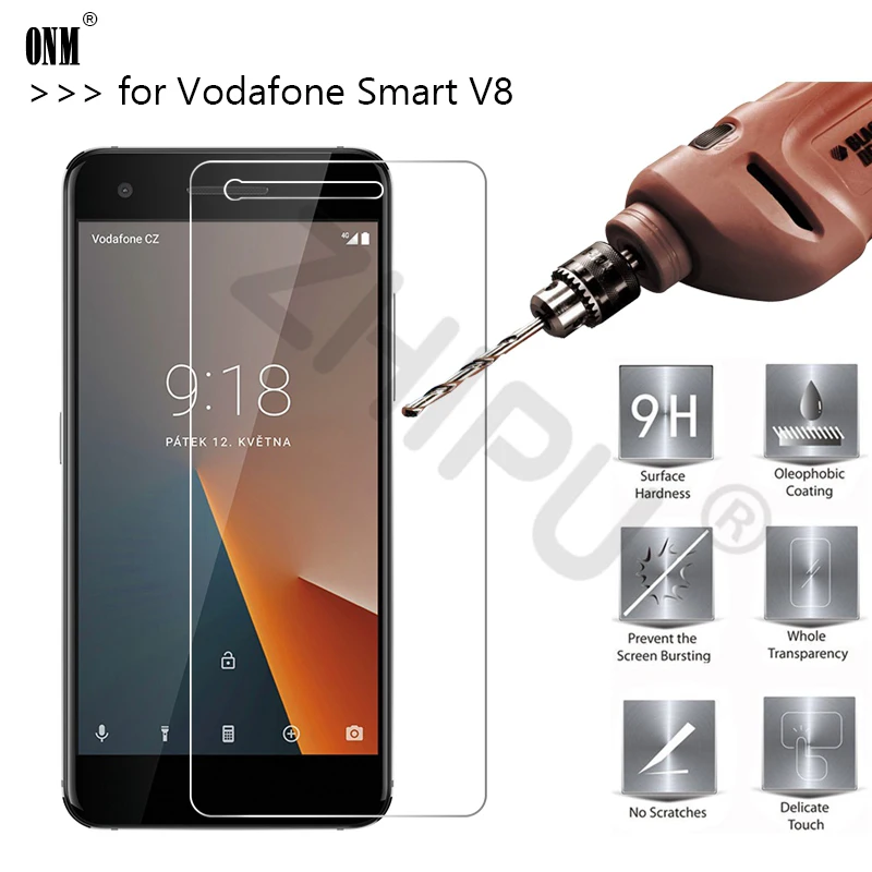 

2.5D 0.26mm 9H Premium Tempered Glass For Vodafone Smart V8 Screen Protector Toughened protective film For Vodafone Smart V8