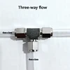 4 * 6mm Aquarium CO2 air connection valve multiple diverter CO2 system accessories air pipe stainless steel multiple diverter 6