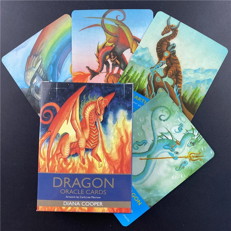 New Tarot Dragon Oracle Cards To Clear Negative Energies For Fate Divination Deck Board Game Adult | Спорт и развлечения
