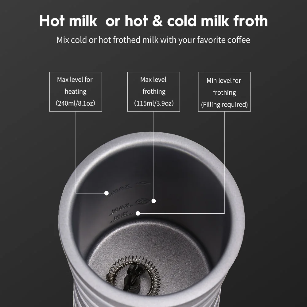 DEVISIB montalatte automatico elettrico caldo e freddo per fare Latte  Cappuccino caffè cioccolato elettrodomestici da cucina 220V/110V -  AliExpress
