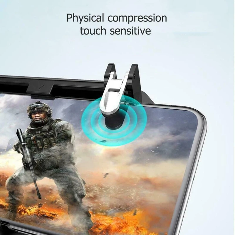  HOT-W18 Smartphone Gaming Trigger For Pubg Gamepad Fire Button Handle Grip Kit