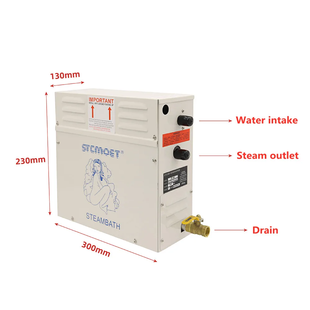 Description Picture 6 of item4.5KW Steam Generator Sauna Steam Bath Machine For Home Sauna Room SPA Fumigation Machine 220V/380V With Digital Controller