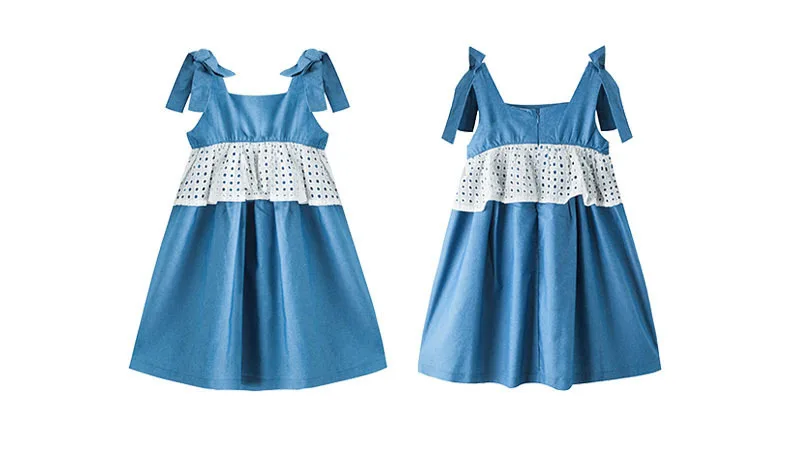 2020 New Jeans Girls Summer Dress Cotton Baby Dress Lace Patchwork Children Princess Kids Dresses Mother Anda Daughter Dress (16).jpg