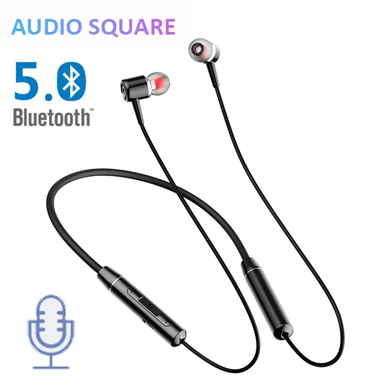 Neckband Bluetooth Earphone Collar Wireless Headset In ear Ultra Light