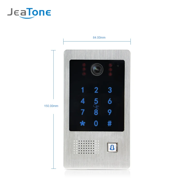 Видеодомофон JeaTone с 10 дюймовым сенсорным экраном Wi Fi IP домофон система контроля