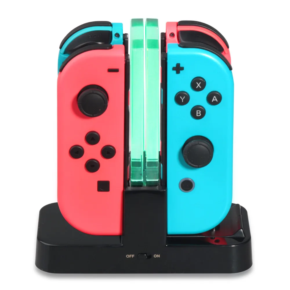 

Charging Dock For Nintend Switch Controller LED Charger Gamepad Charge Stand For Joy-con&Pro NS Switch 4 in1