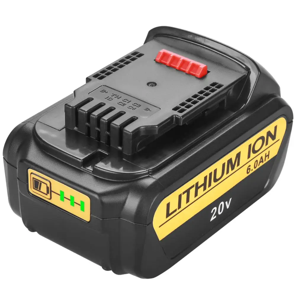 Recarregável para Dewalt Ferramenta de Substituição para Bateria de 6000mah Íon de Lítio Bateria ou Carregador Dcb200 Dcb181 Dcb330 Dcb204-2 - Image 2