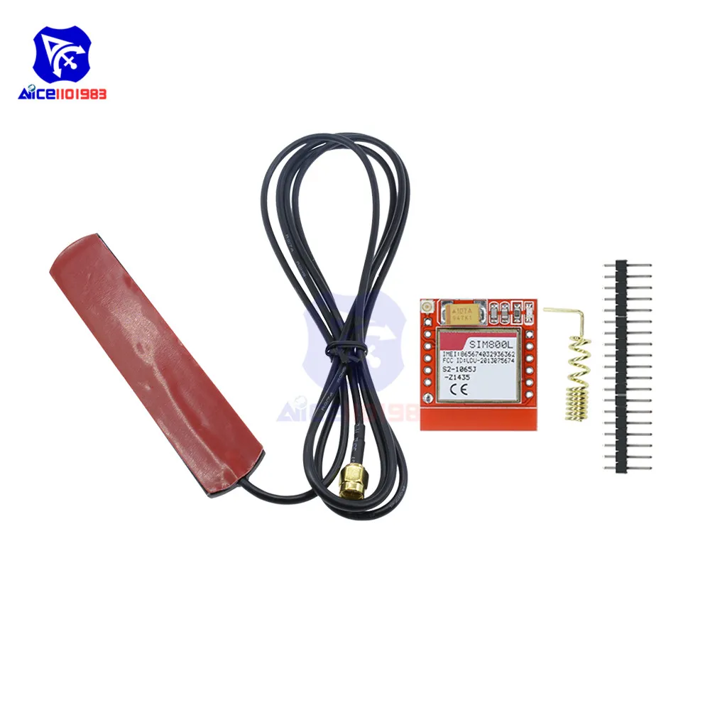 Слот diymore SIM800L GPRS GSM сим модуль четырехдиапазонный TTL последовательный порт с