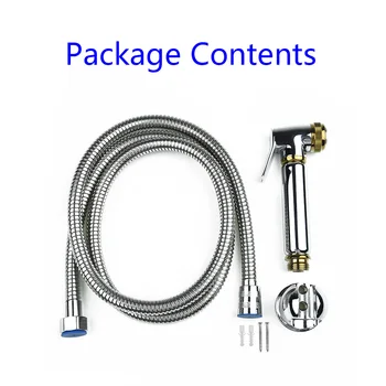 

G1 / 2 Copper Handheld Bidet Toilet Water Spray Douche Kit Hand Sprayer Set Home Improvement Toilet Bidet Attachments