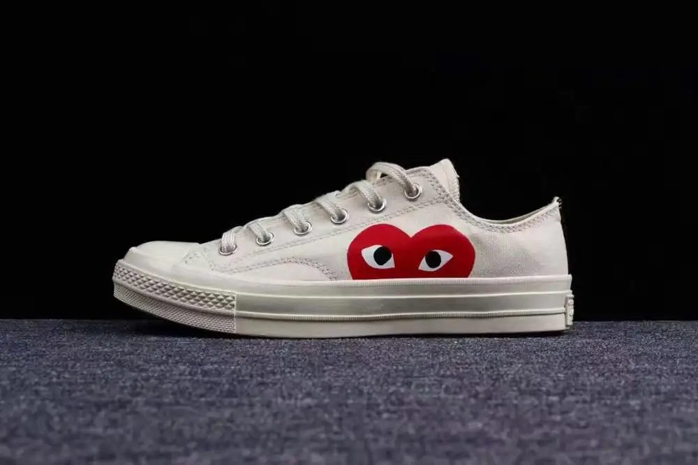 

Converses all star CDG PLAY x 1970s Daily leisure High/Low Unisex Shoes high quality Canvas Skateboard Shoes