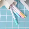 5Pcs Colorful Candy Color Double-end Highlighters Markers Fluorescent Milkliner Stationery Gift Q6PA ► Photo 3/5