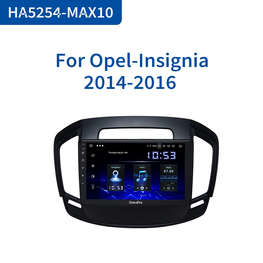 Dasaita 10 2 &quotIPS сенсорный экран автомобильный мультимедийный плеер Android 0 для Opel Insignia