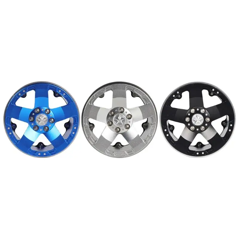 

4pcs 2.2 inch Aluminum Alloy Durable Crawling Car Model Universal Wheel Hubs Kit for 1:10 RC Crawler SCX10 WRAITH Upgrade Props