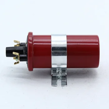 

12V Red High Performance Ignition Sports Coil Premium Iron Material Oil-immersed Ignition Coil Replace For Lucas DLB105
