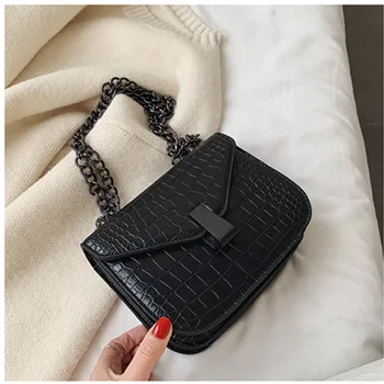 

PU Leather Crossbody Bags For Women 2020 Alligator Pattern Mini Shoulder Messenger Bag Lady Travel Totes Purses and Handbags