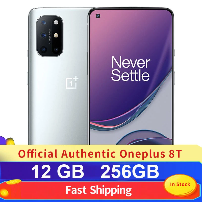 oneplus flagship phone OnePlus 8T 5G Smart Mobile Phone NFC Global Rom Snapdragon 865 Gaming Cell Phone 8G 128G best phone of oneplus