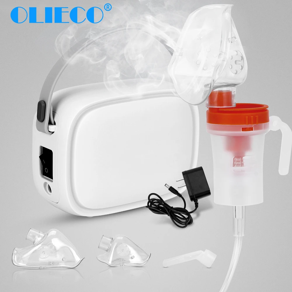 Steaming-Device Nebulizer Inhaler Compresser OLIECO Mini Handheld Portable Medication-Kit