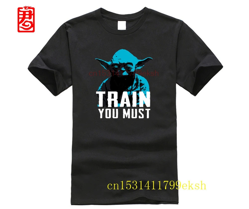 Футболка с надписью Train You Must для мужчин | Мужская одежда