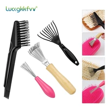 

4 Pack Hair Brush Cleaner Tool Rake Comb Cleaner Comb Cleaning Brush For Different Combs Home And Salon Use