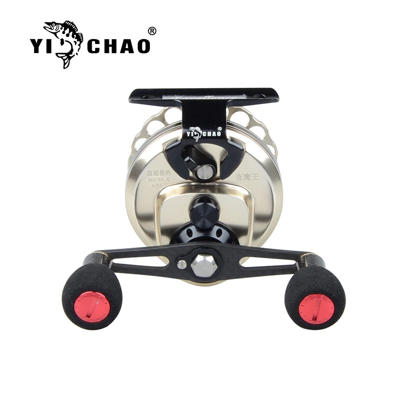 YICHAO Fishing Wheel Gold Silver Sturdy One-Button Aluminum Alloy