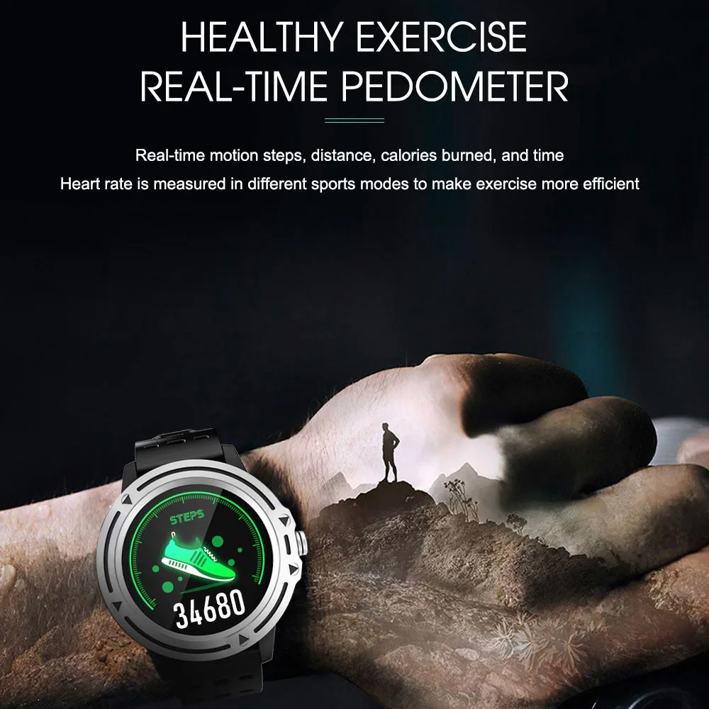 V5 Smart watch Outdoor Sports Fitness Tracker Blood Pressure Heart Rate Support IOS Android System Waterproof Smart Watch