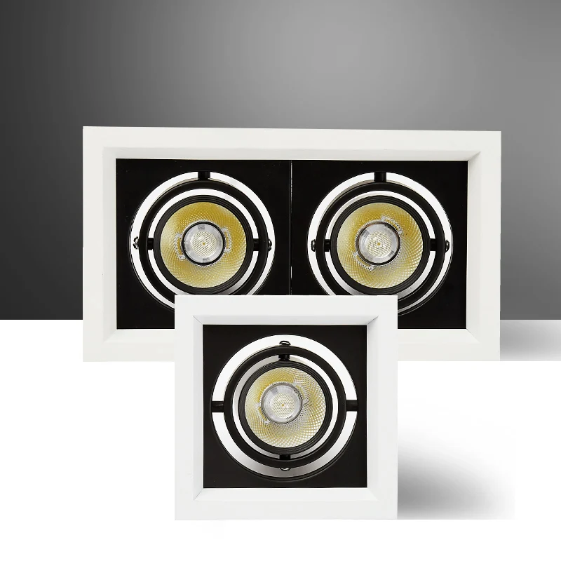 square LED dimmable Ceiling Downlight 1Pcs 5W10W 20W 30w AC85V-265V Recessed LED lamp Spot light For Home Lighting 110V 220V