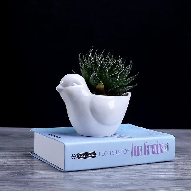 Succulent Plant Pots 11 Inch Long Ceramic Containers Cactus Planter Flower Pot