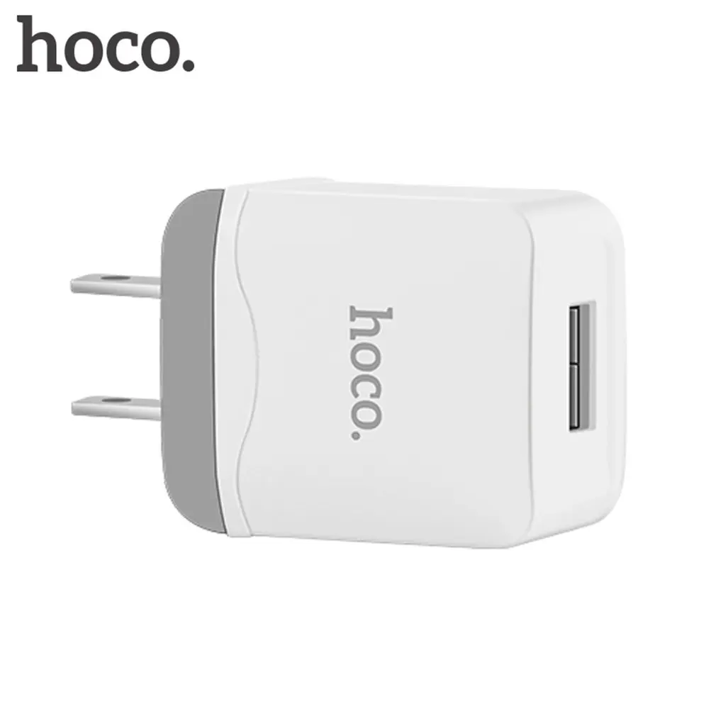 with Micro cable HOCO 5V 2.4A универсальное USB зарядное устройство интеллектуальное настенное зарядное устройство US Plug портативный дорожный адаптер для зарядного устройства C22 для смартфона - Цвет: with Micro cable