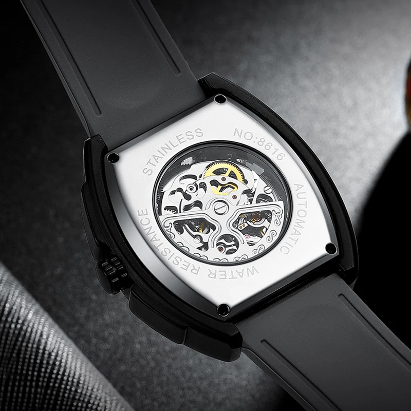 AILANG Gréngt Gummiband Automatesch Mechanesch Luxus Männer Waasserdicht Casual Militär Sport Auer_voghion.com