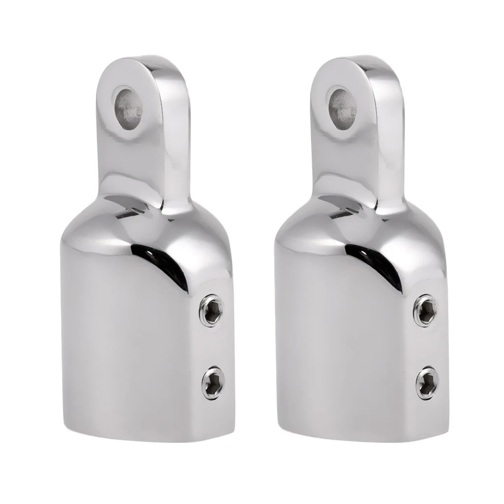 2 Pieces Eye End Cap Boat Bimini Top Fitting Hardware Fits 7/8