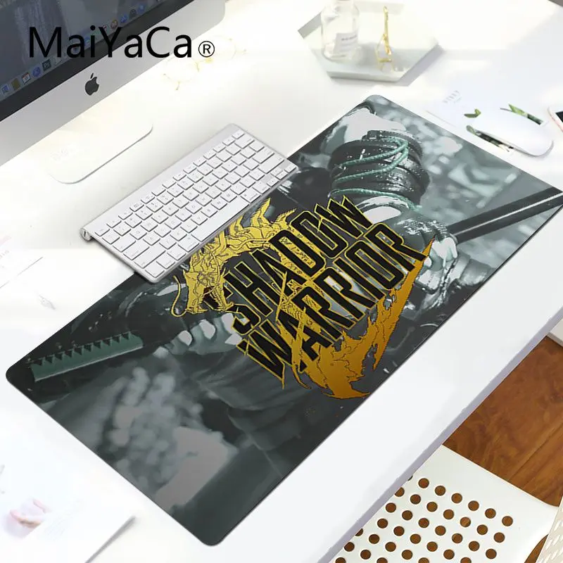 LockEdge 30X90cm MaiYaCa дизайн Shadow Warrior клавиатуры коврики для игровой мыши ноутбука игровой Lockedge мыши коврик для мыши игровой коврик для мыши - Цвет: LockEdge 30X90cm