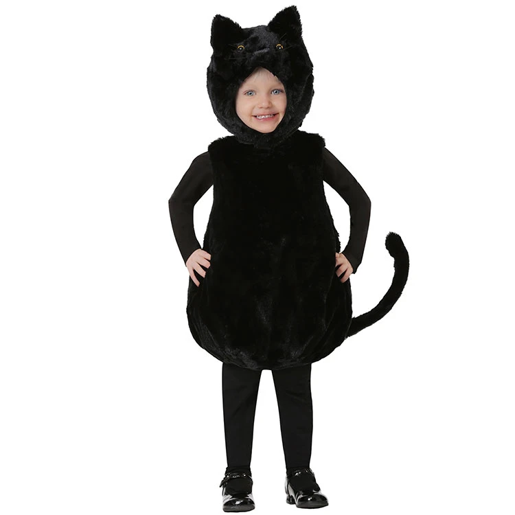 Disfraz Halloween para niños y niñas, bonito disfraz de gato negro con de animal para niños pequeños y actuaciones en puesta en escena| | - AliExpress