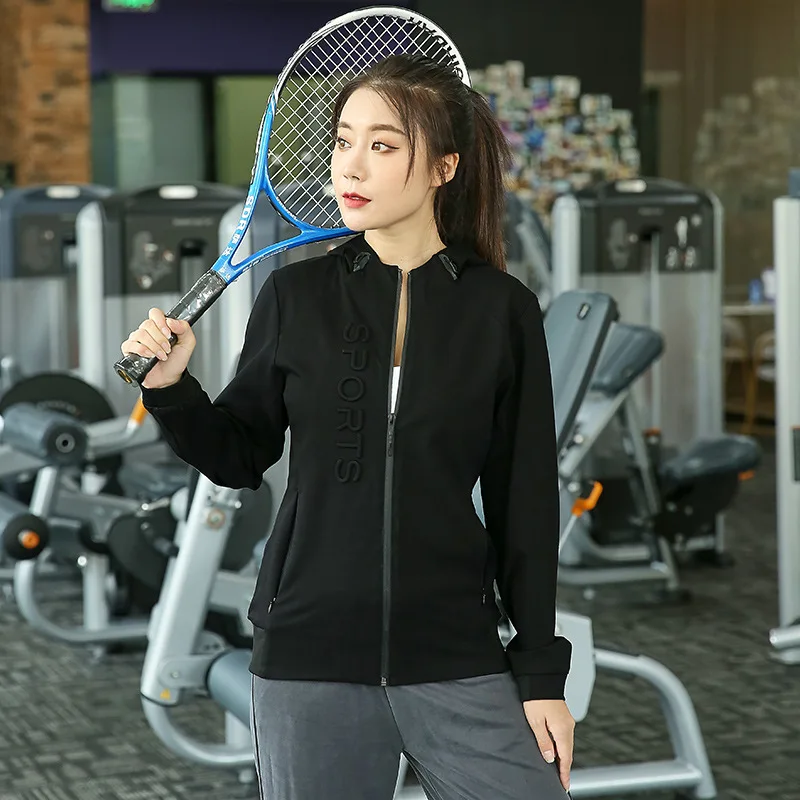 100kg Can Wear Autumn Women Sweatshirt Loose Long Sleeve Hoodie Running Jogger Fitness Gym Workout Casual Jacket Activewear | Спорт и