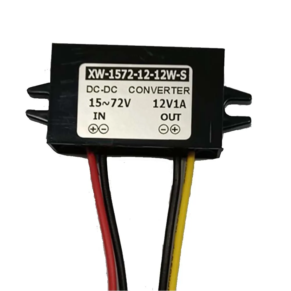 DC15V-72V to 12V регулятор напряжения водонепроницаемый IP67 Преобразователь мощности 1.5A