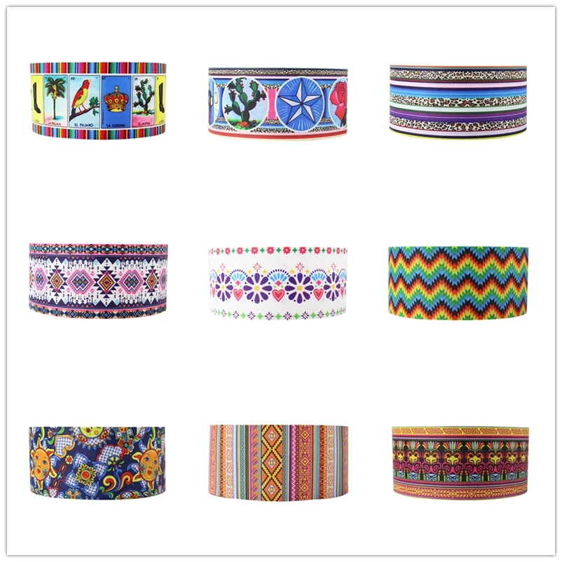 Q&n Ribbon 50yards 16mm75mm Mexican Pattern Ribbons Thermal Transfer