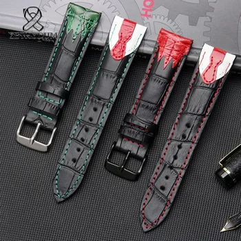 

latest charm leather bracelet 20mm Genuine Leather Watch band For P19-16 joker personality Fashion handmade leather bracelet