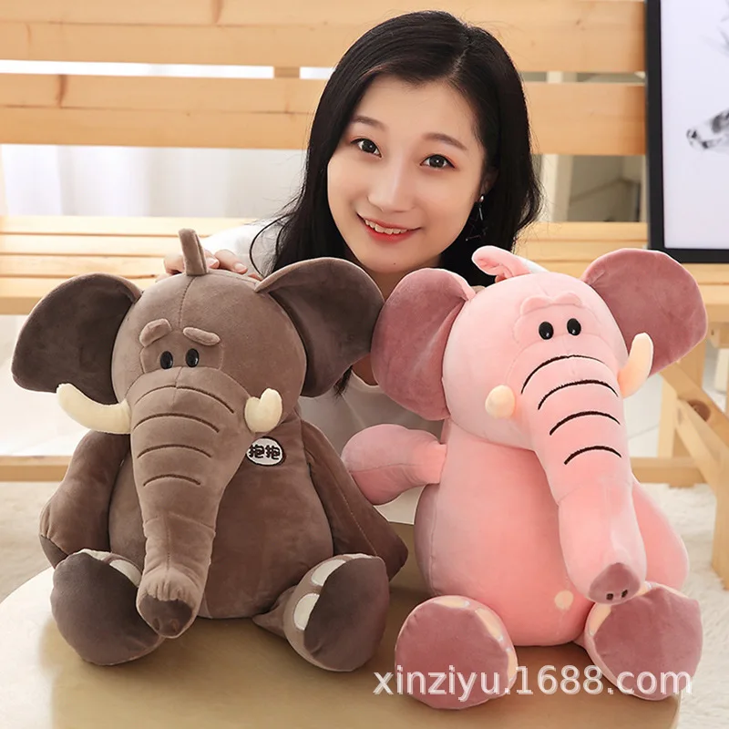 

Down Cotton Elephant Doll Elephant Pillow Hugging Elephant Plush Toy Pajama Pacify Pillow Baby Elephant Doll