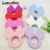 1pcs Mouse Baby Teething Food Grade Cartoon Silicone For Necklaces Baby Teether Toy Nursing Gifts 1