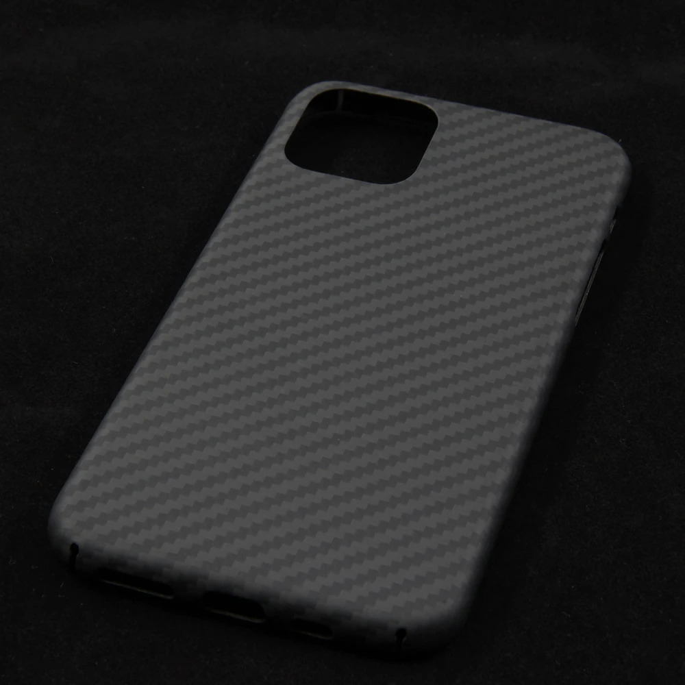 Чехол из углеродного волокна для Iphone 11 PRO MAX XS X XR ультратонкий деловой матовый красный матовый черный