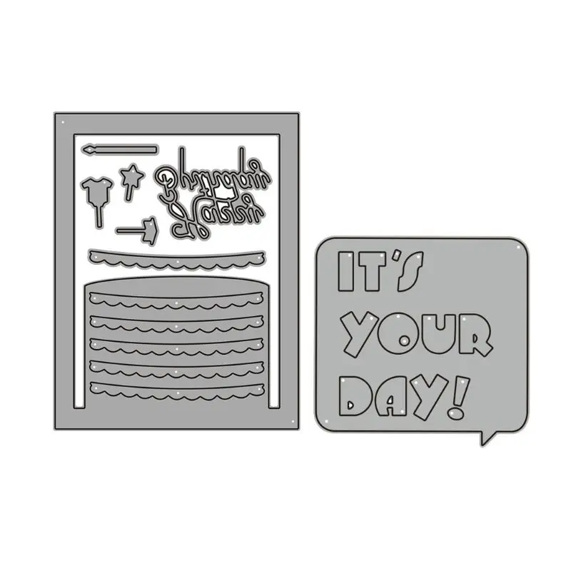 

Cake Metal Cutting Dies Stencil DIY Scrapbooking Embossing Paper Card Craft for cutting dies