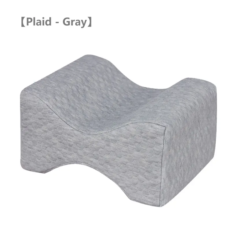 Plaid-Gray Подушка на колене с эффектом памяти, облегчающая боль, подушка для сна между ног, подушка для кровати, Выравнивающая позвоночник, Подушка для беременных, подушка для поддержки ног - Цвет: Plaid-Gray