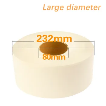 

1 Roll Top Quality Jumbo Roll Toilet Paper 4-Layer Native Wood Soft Toilet Paper Pulp Home Rolling Paper Strong Water Absorption