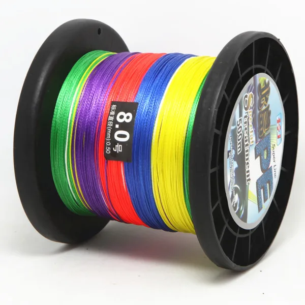 

HJ Sapporo Gold Five-color Four 4 Series Dyneema Fishing Line 1000 m pe Braided Wire fang yao xian Wear-Resistant